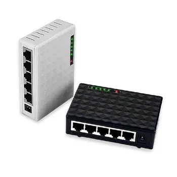 Gigabit Mini 5-Vrat, Namizno Giga Stikalo / Fast Ethernet mrežno Stikalo LAN mrežno Stikalo Ac NAS EU Plug Za IP Kamero