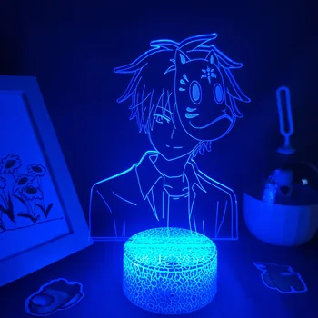 Glede na Kresnice Gozd Anime Slika Kinn 3D, Svetilke za Nočno Osvetlitev Manga Darilo Spalnica Namizni Dekor Hotarubi Ne Mori E Ginn