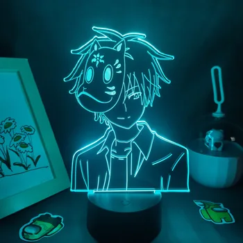 Glede na Kresnice Gozd Anime Slika Kinn 3D, Svetilke za Nočno Osvetlitev Manga Darilo Spalnica Namizni Dekor Hotarubi Ne Mori E Ginn