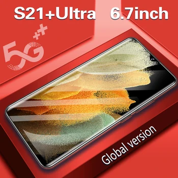 Globalna Različica Samsug 6.7 Inch S21+Ultra Pametni celozaslonskem 12+512GB 6800mAh 16+32MP 4G5G LTE Prstnih Obraz ID Mobilnikov