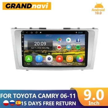 GRANDnavi Android Za Toyota Camry 6 XV 40 50 2006 - 2011 Avto Radio 2din GPS Navigacija Avto Multimedijski Predvajalnik, 2 Din DVD Predvajalnik