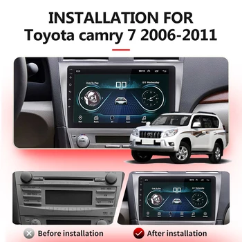 GRANDnavi Android Za Toyota Camry 6 XV 40 50 2006 - 2011 Avto Radio 2din GPS Navigacija Avto Multimedijski Predvajalnik, 2 Din DVD Predvajalnik