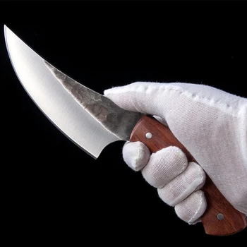 Grandsharp Lovski Nož z Visokim ogljikovega Jekla Ročno Določen Nož 58HRC Leseni Ročaj Kampiranje Taktično Preživetje EOS Reševanje na Prostem