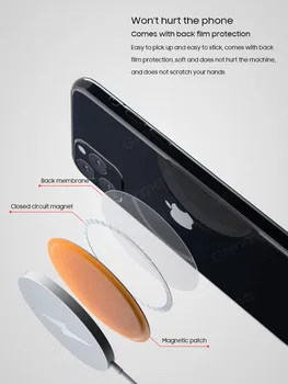 GRMA Magnetni Kovinske Tablice, Nalepke za iPhone Huawei Xiaomi Samsung Mobilni Telefon, Držalo Magnetno Avto Stojalo, iz Železa Stanja Nalepke
