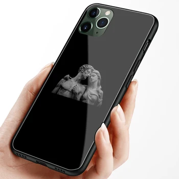 Grški Estetike Mavca kip umetnosti mehki silikonski stekla telefon primeru lupini cover za Apple iPhone 6 6s 7 8 Plus X XR XS 11 Pro MAX