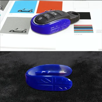 Gtinthebox 1PC 3D Unije Jack Design ABS Tipko Tipko na Pokrovčku Fob Primeru Lupini Za-2021 MINI Cooper F55 F56 F57 F60 Rdeča /Rumena /Modra