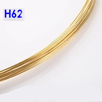 H62 Medenina Žice Prevodni Zlati Baker Skladu Palico Industriji Preizkusa DIY Žice Materiala 0.3 0.4 0.5 0.8 1 2 3 4 mm 5 Metrov