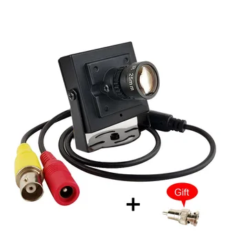 HD 5MP 25 mm Objektiv Sony CCD 700TVL Fotoaparat 1000TVL 700TV CMOS CCTV Security Box Color Mini Kamera +Adapter RCA Avto Prehitevanje