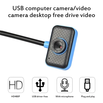 HD Kamere Računalnik Video Kamero USB Kamera Vgrajen Mikrofon, Video Poučevanja v Živo Z Mikrofonom Računalniških perifernih naprav