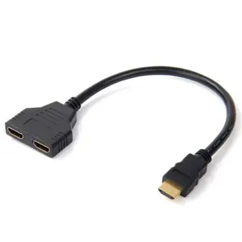 HDMI je združljiv Splitter Kabel 1080P HD Video Preklopnik Adapter 1 Vhod 2-Izhodna Vrata, prostor Za PS3 PS4 DVD HDTV Prenosni RAČUNALNIK TV