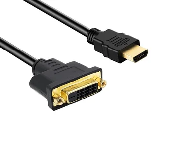 HDMI je združljiv Za Dvi24 + 1 Avtobus HDMI-DVI Adapter Čistega Bakra 1.4 1080p
