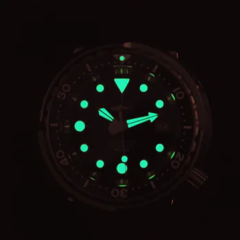 Heimdallr Mens Ure Dive Moških Samodejni Watch Luksuzni Tuna Mehansko ročno uro 20Bar Nepremočljiva C3 Svetlobna NH35 Safir