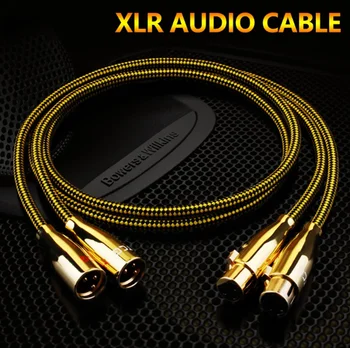 Hi-fi XLR Kabel Visoke Čistosti OCC 2XLR Moški-Ženski Kabel za medsebojno povezavo z Mikrofonom ,Večpredstavnostna, zvok ,amp