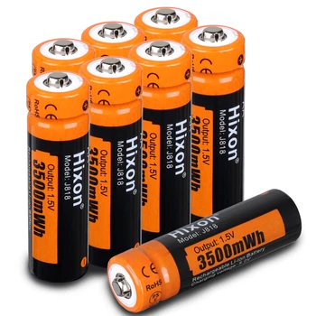 Hixon---3500mAh 1,5 V baterija Li-ionska Akumulatorska Baterija ,Podpora Debelo, Čisto Nov,Svetilko, Ventilator In avtomat 、Miško