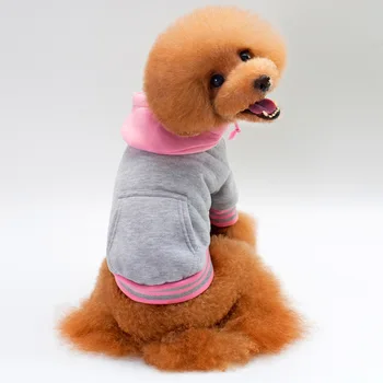 Hišni Pes Hoodie Plašč Mehko Runo Toplo Psiček Obleko Pes Majica Zimske Pasje Obleke za Majhne Pse Pet Shop Vroče Prodaje Novih