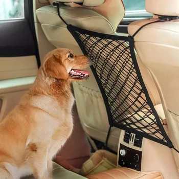 Hišni Pes sedeža kritje zaščito avtomobila neto varnost vrečko za shranjevanje Pet Očesa Potovanja Izolacije Sedež Nazaj Varnostne Pregrade kuža dodatki