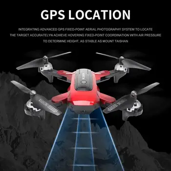 HJ38 GPS Brnenje WiFi Quadcopter, Helikopter 4K Širokim Kotom Fotoaparata Brnenje Zložljive Brnenje 4k Poklicno Mini Brnenje GPS Rc Letalo Igrača