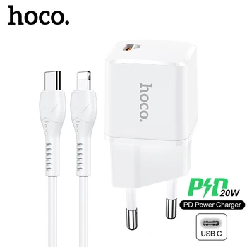 Hoco PD20W USB-C Hitro Adapter Za iPhone 12 Pro Max 12Mini EU Plug 20W Telefon Polnilnik Za iPhone 11 Pro MAX Polnilnik