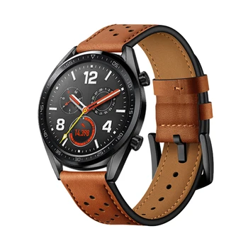Huawei gt watch band za Samsung Galaxy watch 46mm/Prestavi S3 Meje Klasičnih trak 22 mm watchband Pravega Usnja zapestnica