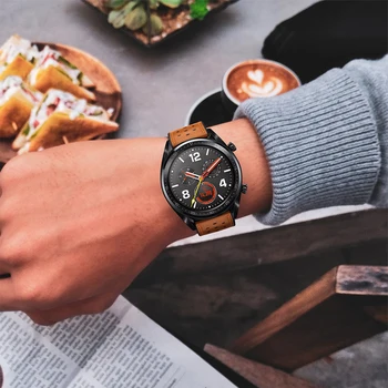 Huawei gt watch band za Samsung Galaxy watch 46mm/Prestavi S3 Meje Klasičnih trak 22 mm watchband Pravega Usnja zapestnica