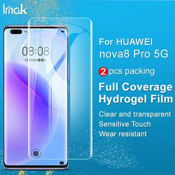 Huawei Nova 8 Pro Screen Protector IMAK Polno Zajetje Zaščitna Hydrogel Film za Huawei Nova8 Nova 8 Pro 5G