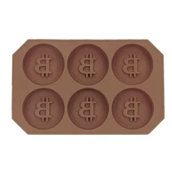 Ice predalčni Bitcoin Obliko Pladenj Plesni Bar Žele Puding Čokolada Maker Plesni Utensilios De Cocina Kuhinja Peko Pribor Orodje