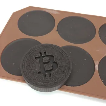 Ice predalčni Bitcoin Obliko Pladenj Plesni Bar Žele Puding Čokolada Maker Plesni Utensilios De Cocina Kuhinja Peko Pribor Orodje