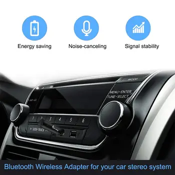 Ihens5 Aux vmesnik Bluetooth Mini Brezžična Avto Bluetooth Prostoročni Komplet z Mic 3.5 mm Jack za Dom Avdio Slušalke Zvočnik
