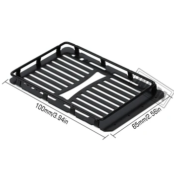 INJORA Metal Roof Rack Luggage Carrier for 1/24 RC Crawler Car Axial SCX24 AXI00002T1 AXI00002T2 2019 Jeep Wrangler JLU CRC