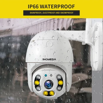 INQMEGA 3MP PTZ Kamere 4x Zoom Tuya Smart Home Security Protection Wifi Monitor Alex Nepremočljiva CCTV SD nadzorna Kamera