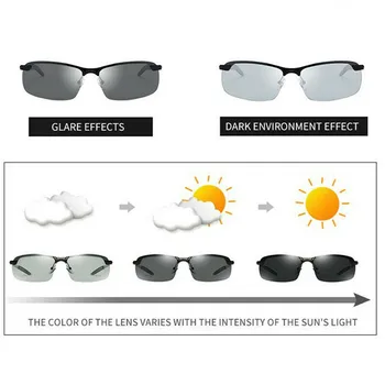 Inteligentni Sončna Očala Za Moške Vožnje Ribolov Prehod Očala Inteligentno Spremenila Barve, Sončna Očala, Ogledalo, Sončna Očala
