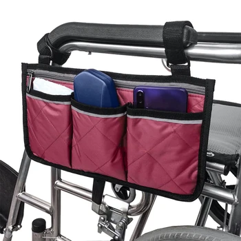 Invalidski Voziček Armrest Strani Torbica Visi Prenosni Shranjevanje Organizator Električni Skuter Stol Armrest Rollator Walker Strani Vreča