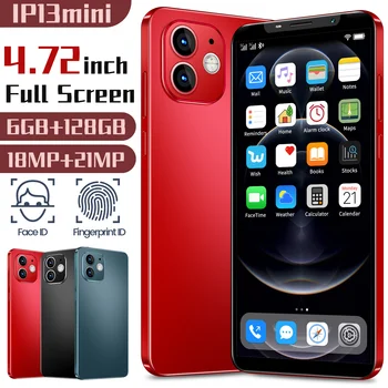 IP13MINI 5G Pametne telefone 18MP+21MP 6GB+128GB 4.72 Palčni Full Zaslon Android 10 4300mAh Globalni Različici Omrežja Mobilne Telefone