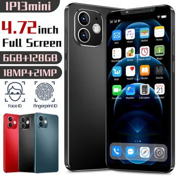 IP13MINI 5G Pametne telefone 18MP+21MP 6GB+128GB 4.72 Palčni Full Zaslon Android 10 4300mAh Globalni Različici Omrežja Mobilne Telefone