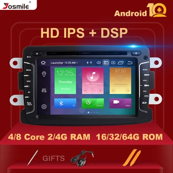 IPS 4GB 1 din Android 10 avtoradio DVD Multimedijski Za Dacia Lodgy Logan delovna halja Sandero Renault Captur/Lada/Rentgenske GPS Navigacija