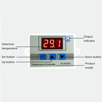 IS-W3002 W3002 AC 110V-220V DC24V DC12V Led Digitalni Thermoregulator Termostat Temperaturni Regulator Nadzor Stikalo za Meter
