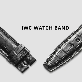 IStrap Watchband Za IWC Watch Band 20 mm 21 mm 22 mm Usnje Watch Band Ameirican Nil Aligator Trak z Uvedbo Sponke