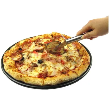 Iz Nerjavečega Jekla Pizza Eno Kolo Rez Kuhinja Orodja, Gospodinjski Pizza Nož Torto Orodja Kolešček Uporabite Za Vaflji Piškotkov