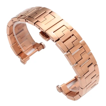 Iz nerjavečega Jekla Watchband Zamenjava Kovinski Pas Za Versace Gucci Rose Zlata Žensk Konkavno vmesnik Watch Verige 20x11mm
