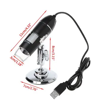 Izobraževalne igrače / Znanost 1000X Digitalni USB Mikroskop Endoskop 8LED Fotoaparat Microscopio Lupo w stojalo