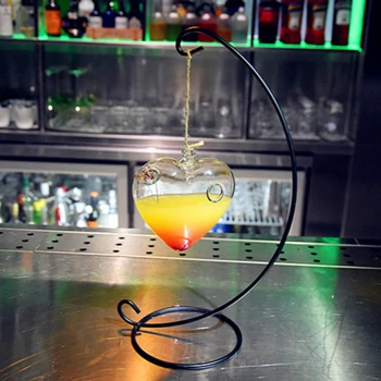 Izvirnost Srce Oblika Cocktail Steklo, Viseči Ustvarjalne Sok Pijačo Skodelico Bar Rdeče Vino Agave Pijač Klub Stranka Dekoracijo Orodja