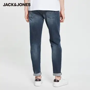 JackJones Men ' s Slim Fit Stretch Oprati Ulične Temna Barva Jeans|220132506