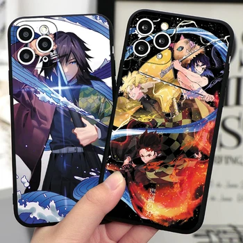 Japonske Anime Demon Slayer Primeru Telefon Za Samsung A31 A32 A71 A72 A70 A51 A52 A50 A42 A41 A40 A10S A11 A01 Opomba 20 10 Skladi Pokrov
