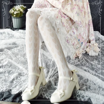 Japonski Cute sweet girl Lolita Lolita Ljubezen votlih pantyhose dno nogavice obleka nogavice z mehko sestra