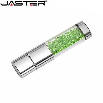 JASTER crystal LED light pen drive 4GB 8GB 16GB 32GB 64GB USB pen bliskovni pogon usb2.0 reda 5 brezplačnih logotipi usb ključek