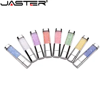 JASTER crystal LED light pen drive 4GB 8GB 16GB 32GB 64GB USB pen bliskovni pogon usb2.0 reda 5 brezplačnih logotipi usb ključek