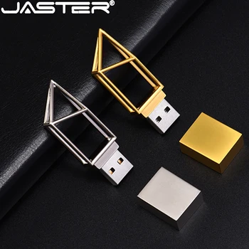 JASTER USB 2.0 osebno prilagajanje Kovinski nepremočljiva Pomnilniški Ključek 4 GB, 16GB 32GB 64GB USB Flash Disk Srebro Pen Drive Darilo