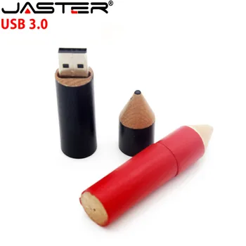 JASTER USB 3.0 lesenega svinčnika, USB flash disk, U disk ustvarjalno darilo 4GB 8GB 16GB 32GB pen drive 64GB pomnilnika memory stick debelo