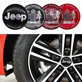 Jeep-LOGOTIP auto deli 4Pcs 65mm kolo center hub kritje logotip nalepke, spreminjati hub kritje nalepke