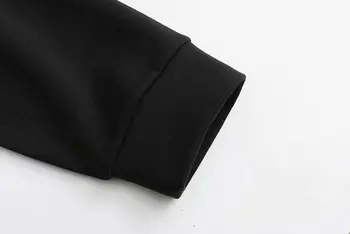Jeseni novo ohlapno lepoto tiskanja plus žametno črno traff-slog za leto 2020 ženske sheiner vadiming ženski pulover s kapuco majica
